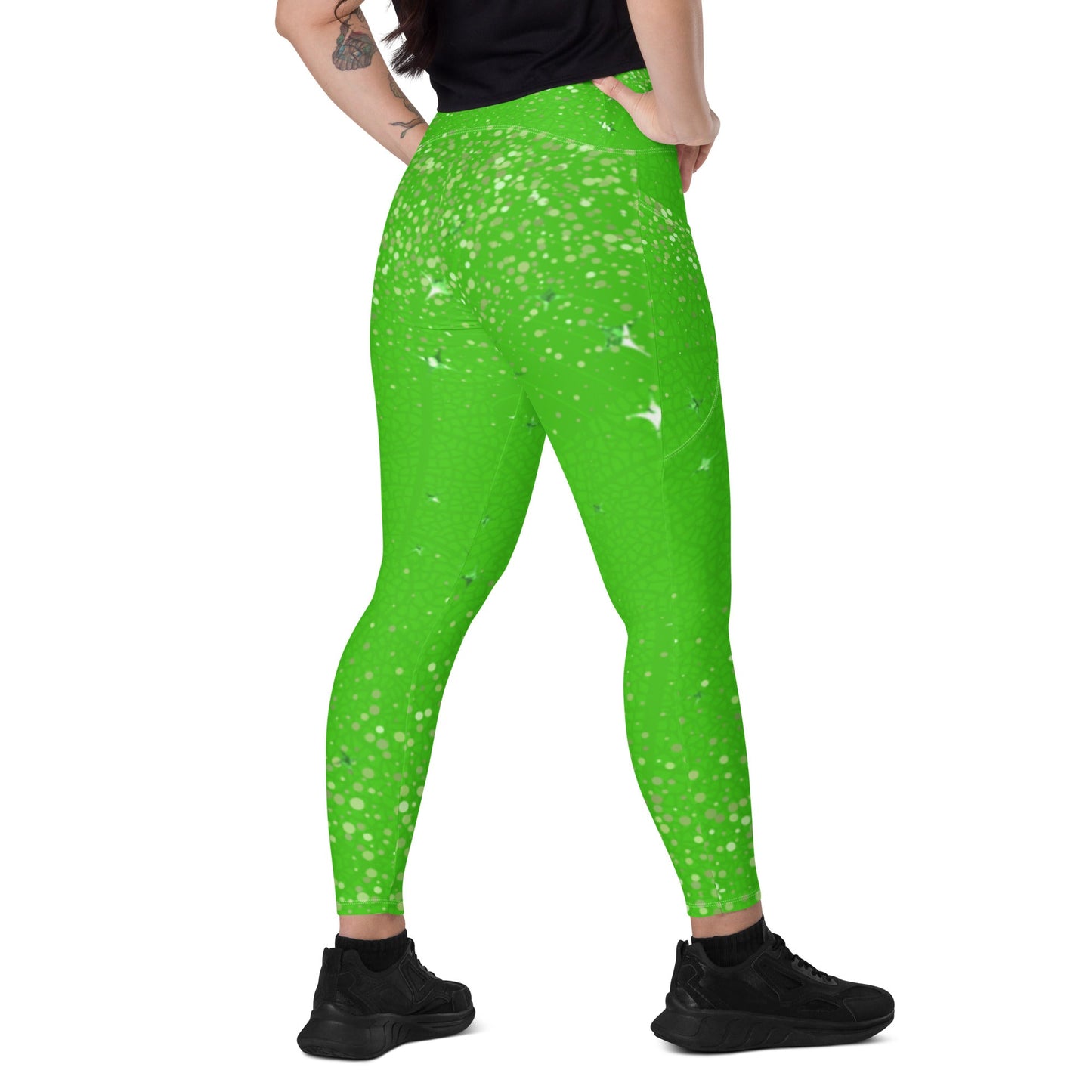 Tinker Fairy Leggings with pockets adult leggingsadult tinkerbellAdult LeggingsLittle Lady Shay Boutique