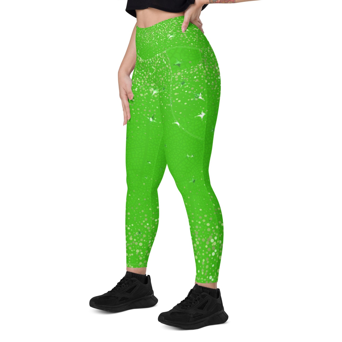 Tinker Fairy Leggings with pockets adult leggingsadult tinkerbellAdult LeggingsLittle Lady Shay Boutique