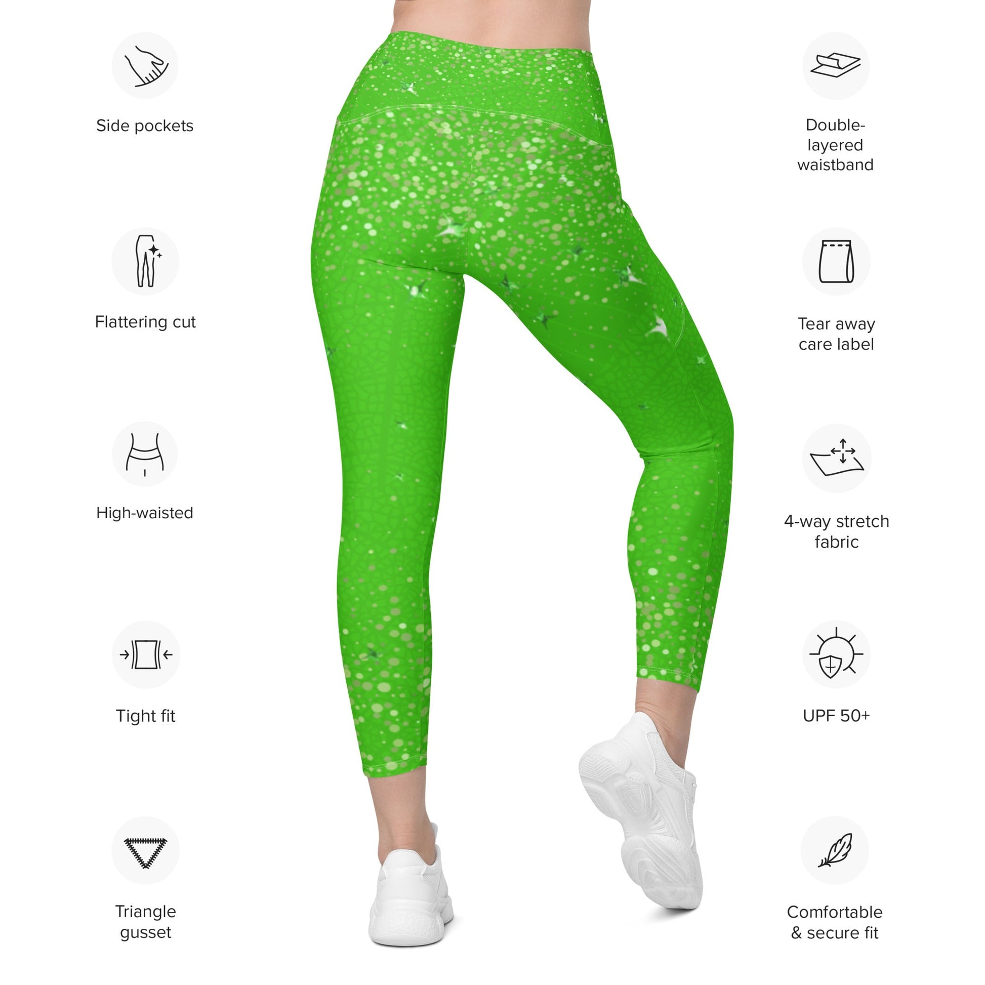 Tinker Fairy Leggings with pockets adult leggingsadult tinkerbellAdult LeggingsLittle Lady Shay Boutique