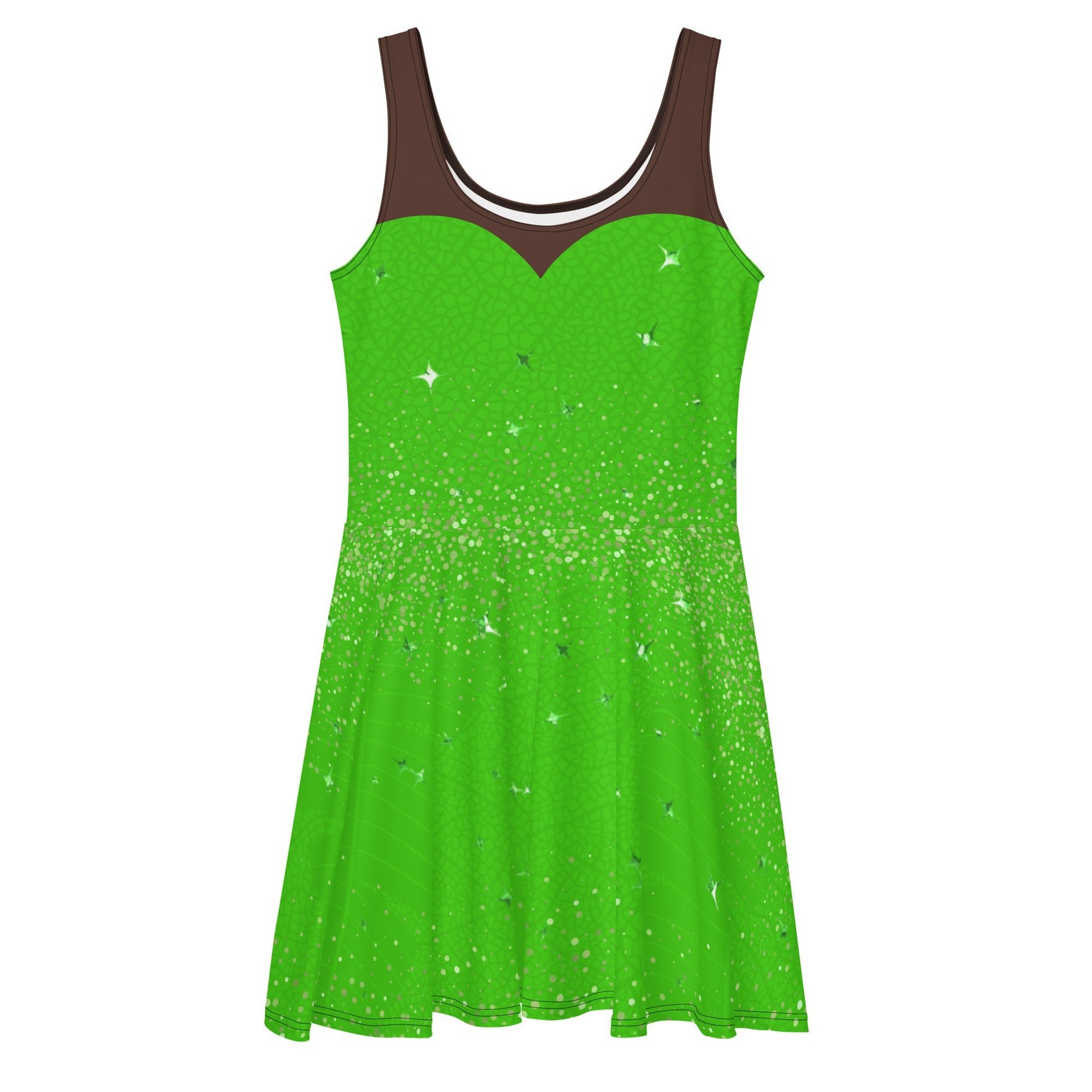 Tinker Fairy Skater Dress adult disney stylebrown girls dressLittle Lady Shay Boutique