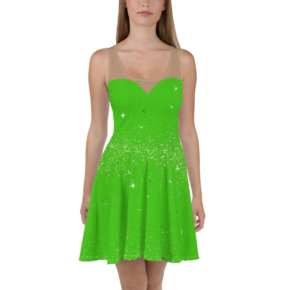 Tinker Fairy Skater Dress adult tinkerbellcharacter diningSkater SkirtLittle Lady Shay Boutique