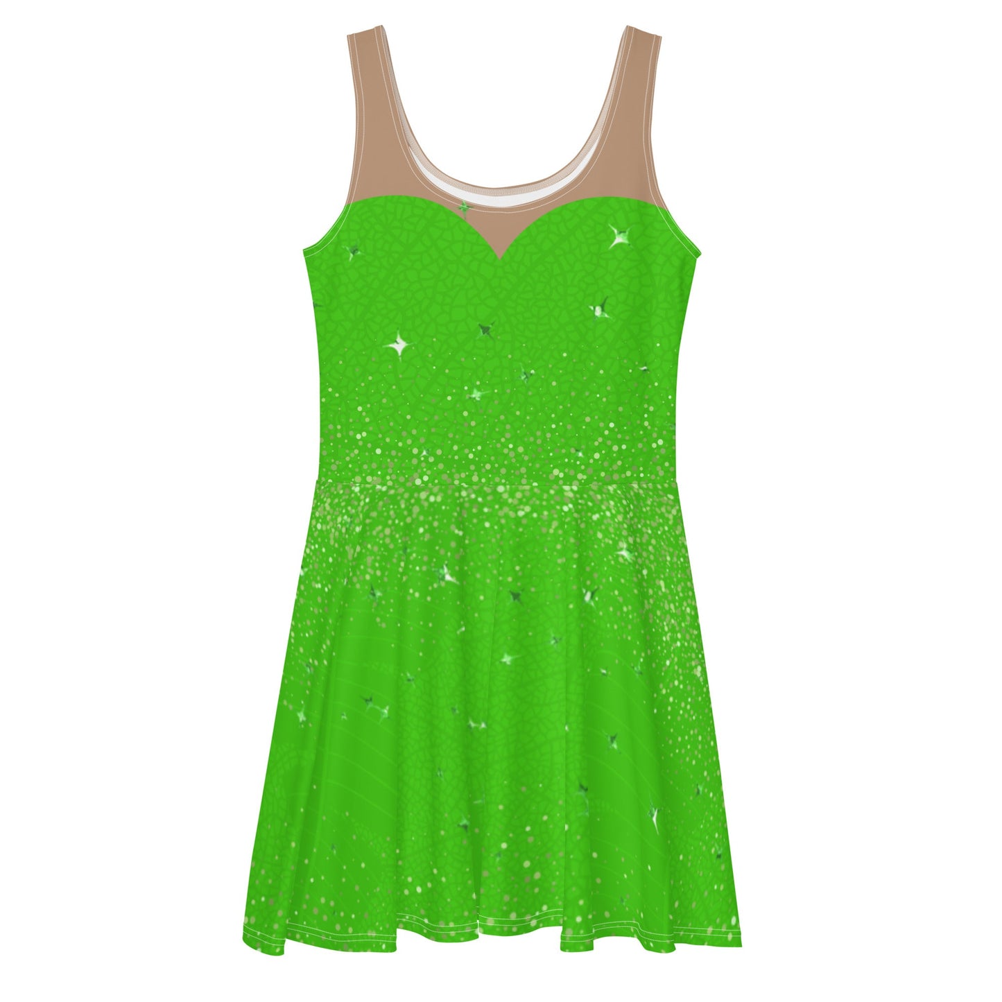 Tinker Fairy Skater Dress adult tinkerbellcharacter diningSkater SkirtLittle Lady Shay Boutique