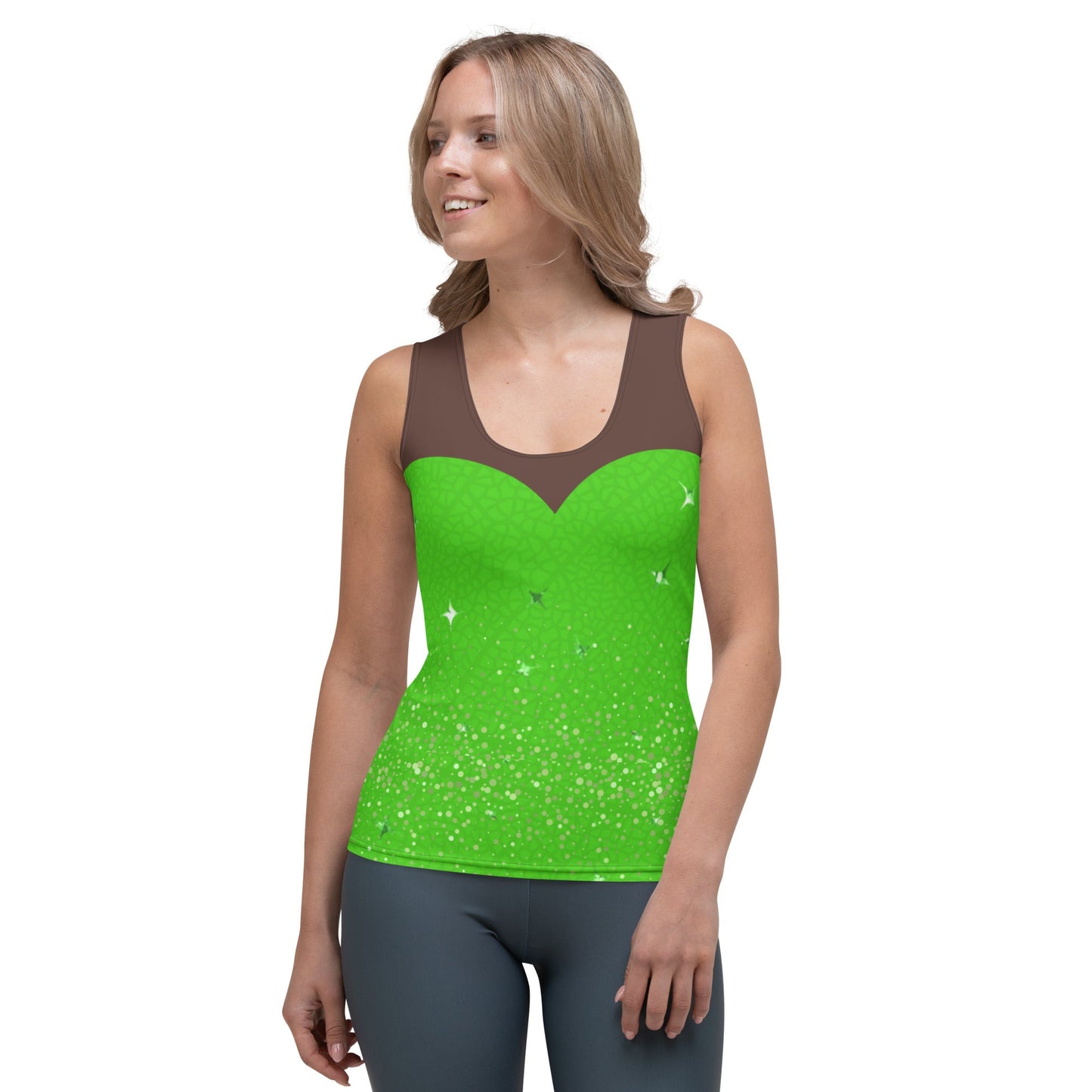Tinker Fairy Tank Top adult disney stylebrown girls dressLittle Lady Shay Boutique
