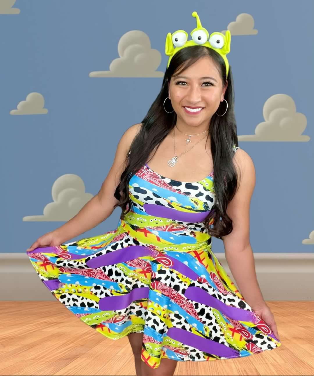 Toys Brushstrokes Skater Dress happiness is addictiveLittle Lady Shay Boutique
