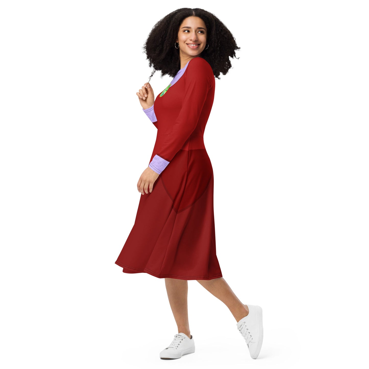 Tremaine Villain long sleeve midi dress cinderellacinderella villainLittle Lady Shay Boutique