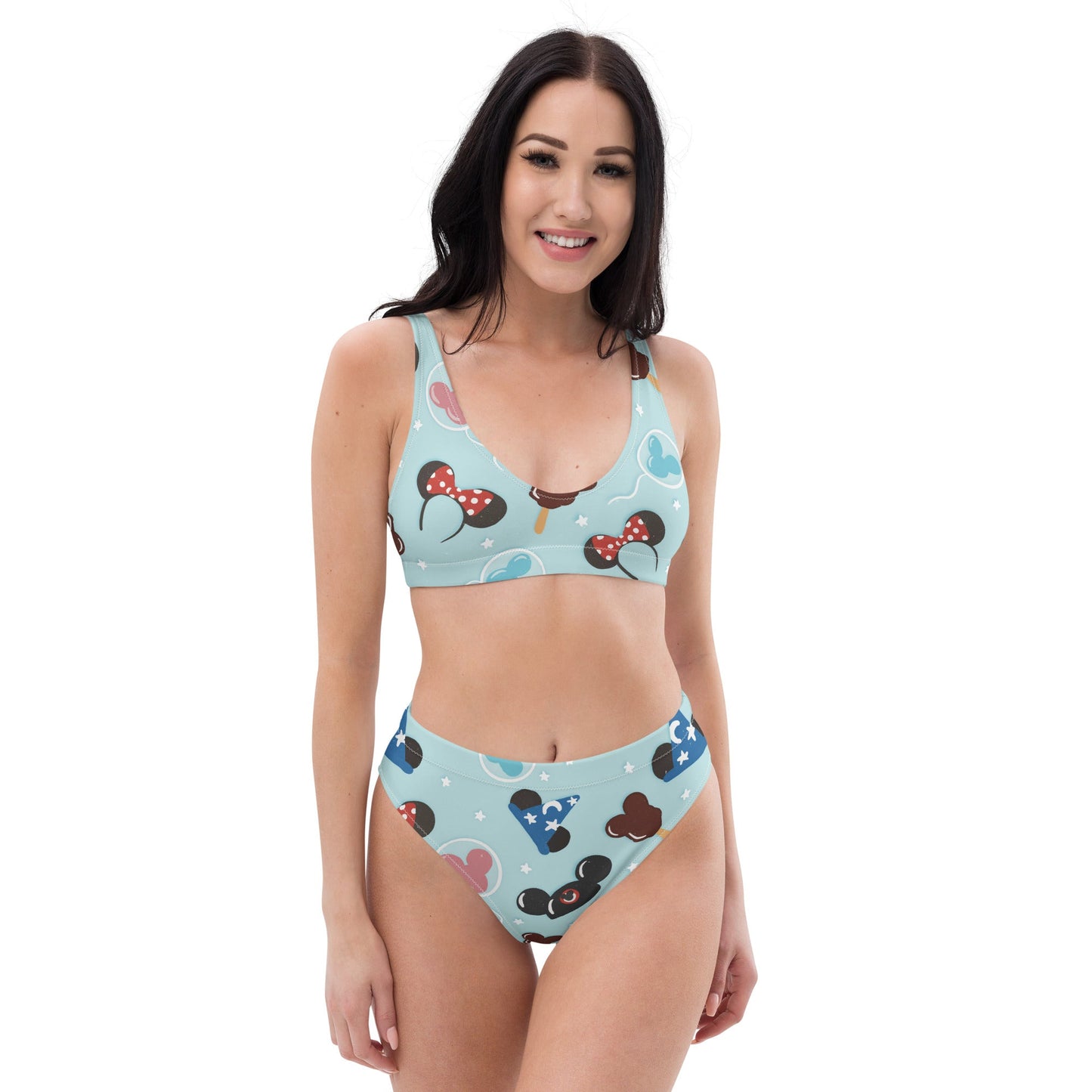 Trip Snacks Recycled high-waisted bikini active disney familyadult disneyWrong Lever Clothing