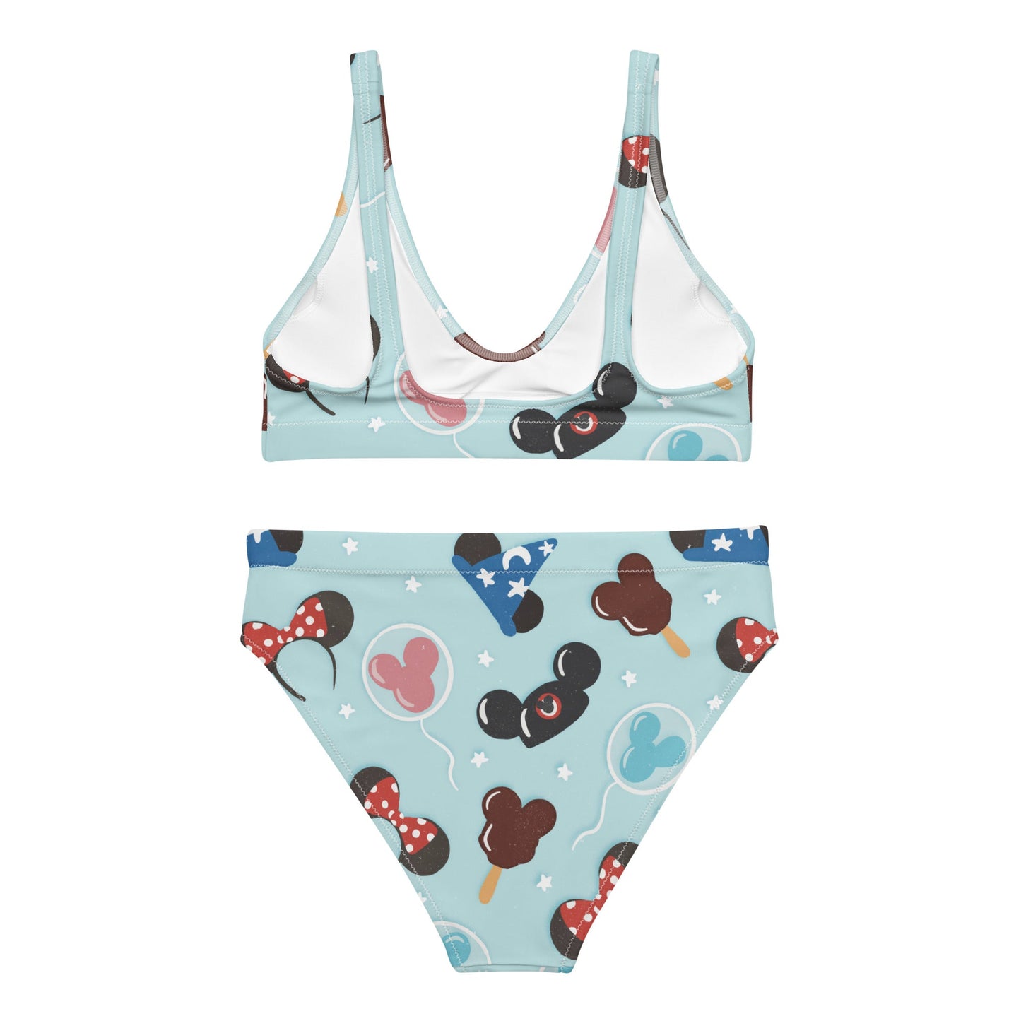 Trip Snacks Recycled high-waisted bikini active disney familyadult disneyWrong Lever Clothing
