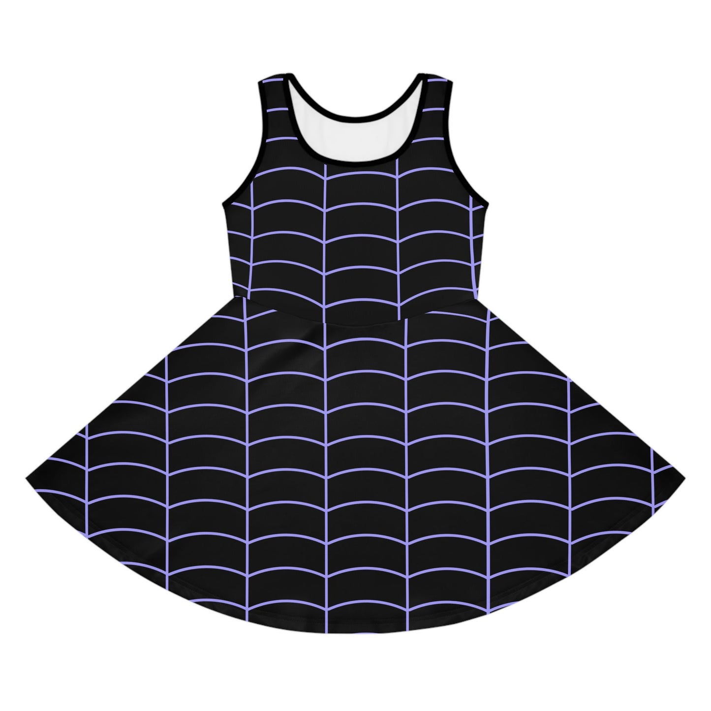 Vampire Girl Black Girls' Sleeveless Sundress All Over PrintAOPkids dressWrong Lever Clothing