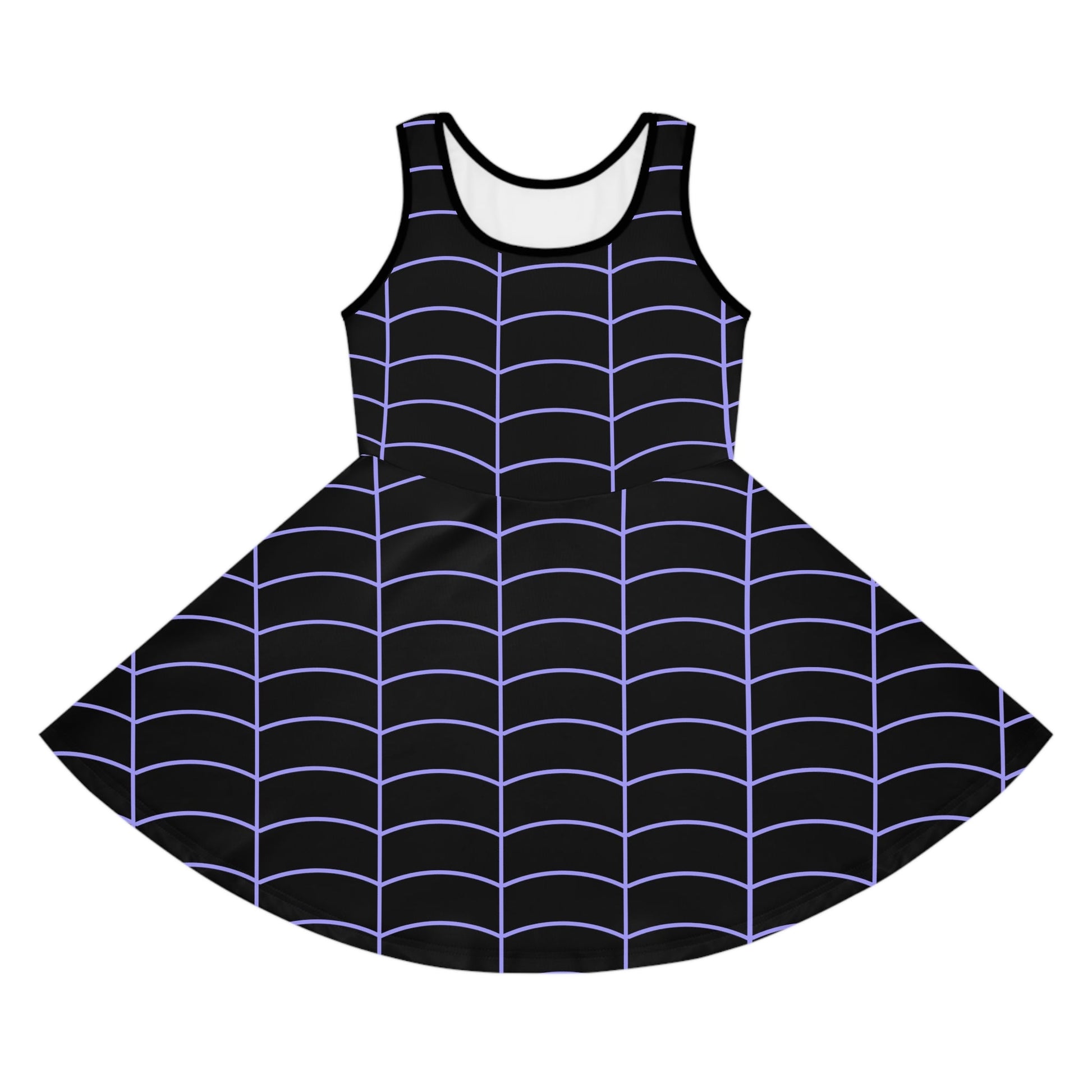 Vampire Girl Black Girls' Sleeveless Sundress All Over PrintAOPkids dressWrong Lever Clothing