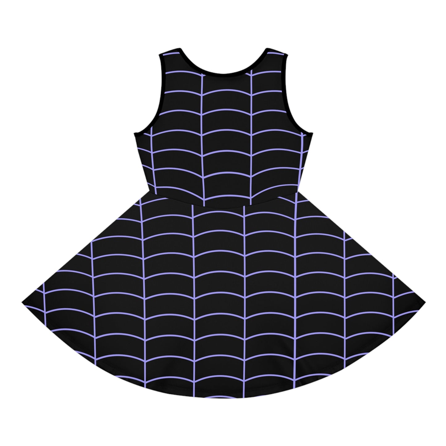 Vampire Girl Black Girls' Sleeveless Sundress All Over PrintAOPkids dressWrong Lever Clothing