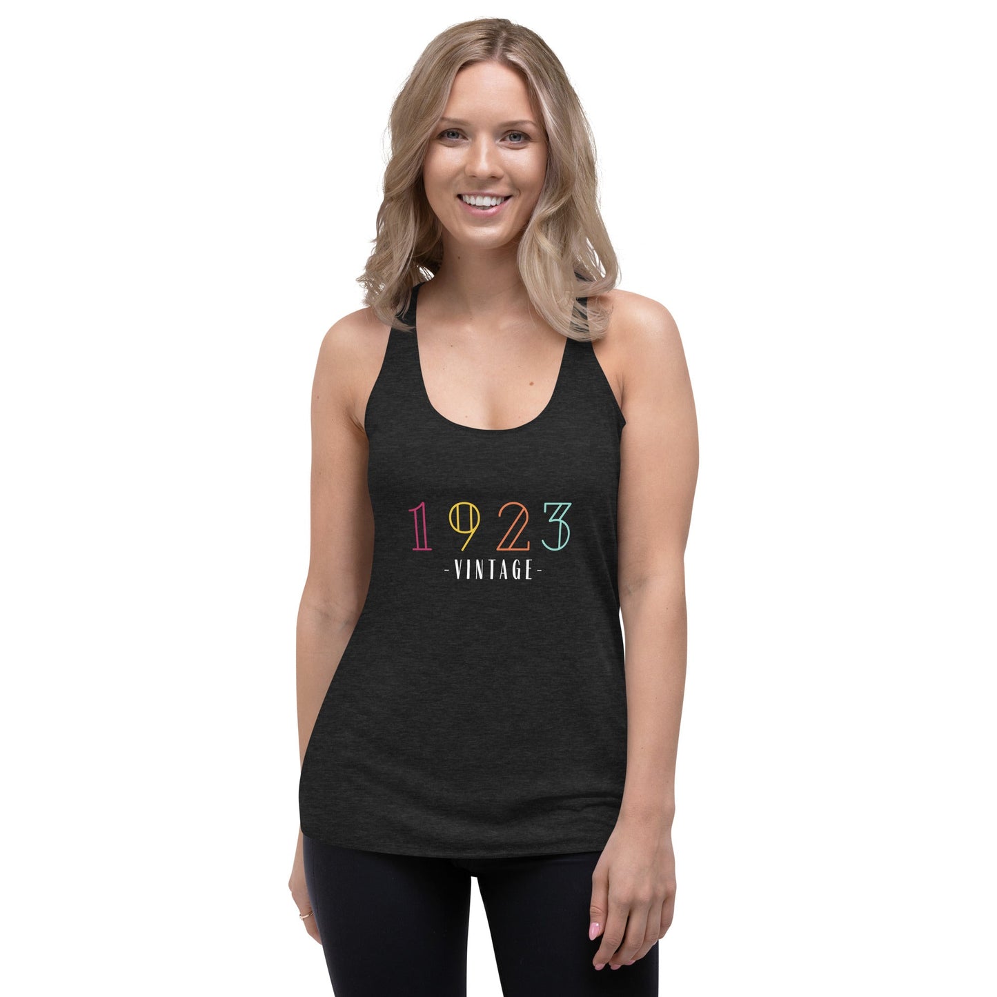 Vintage 1923 Women's Racerback Tank 100 years of wonderdisney sweatshirtsAdult T-ShirtLittle Lady Shay Boutique