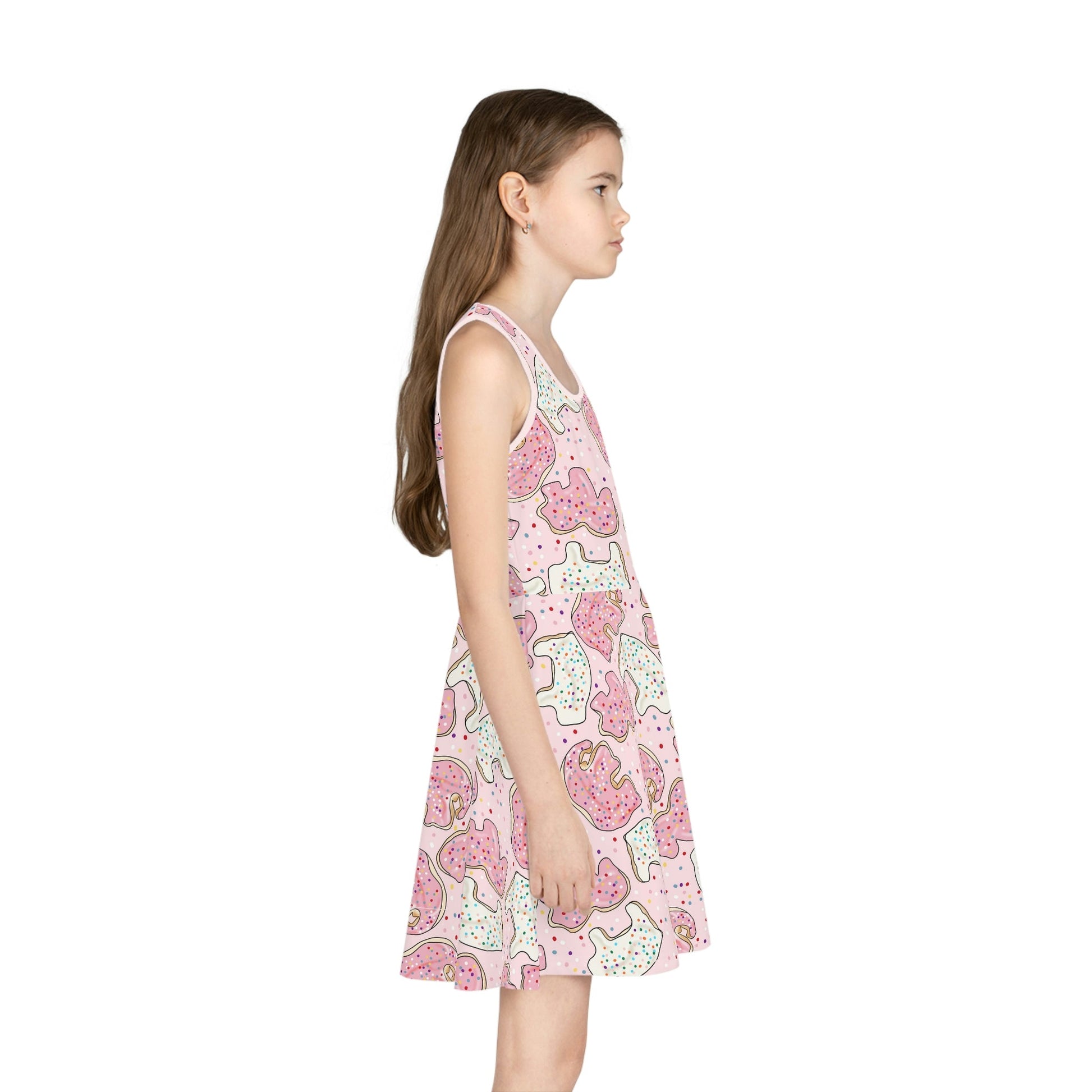 Vintage Cookies Girls' Sleeveless Sundress 100 years of wonderAll Over Printkids dressLittle Lady Shay Boutique