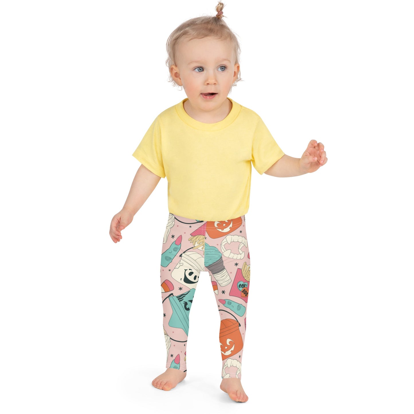 Vintage Halloween Buckets Kid's Leggings happiness is addictiveKids leggingsLittle Lady Shay Boutique