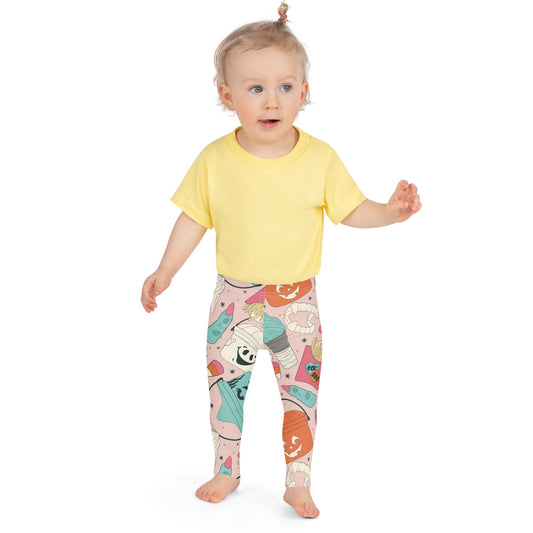 Vintage Halloween Buckets Kid's Leggings happiness is addictiveKids leggingsLittle Lady Shay Boutique