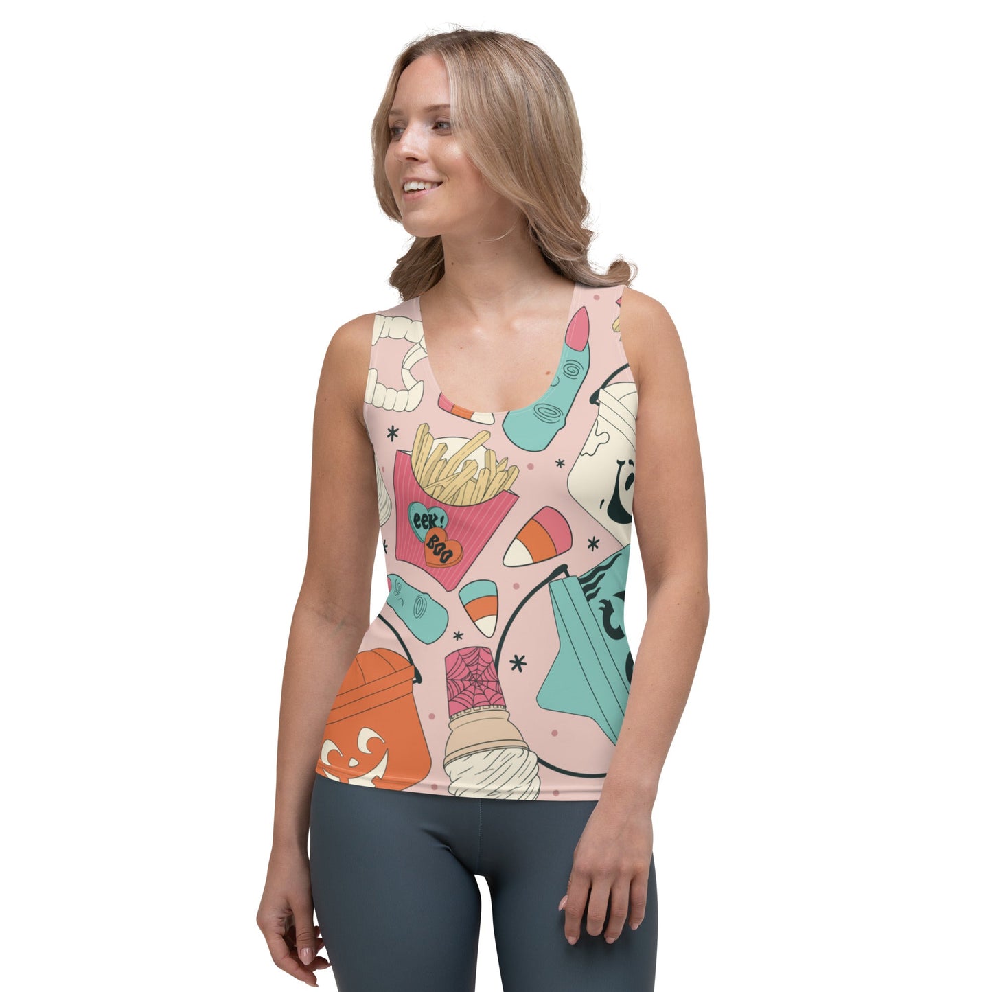 Vintage Halloween Buckets- Pink- Tank Top activeweardisney boundingAdult T-ShirtLittle Lady Shay Boutique