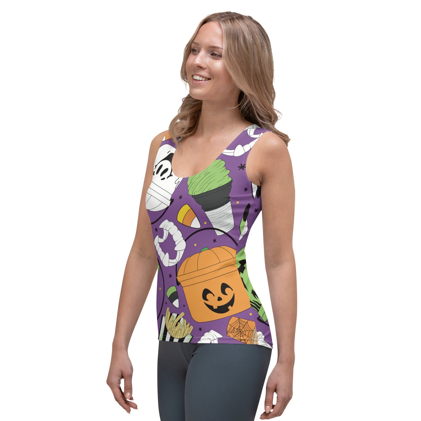 Vintage Halloween Buckets- Purple- Tank Top activeweardisney boundingAdult T-ShirtLittle Lady Shay Boutique