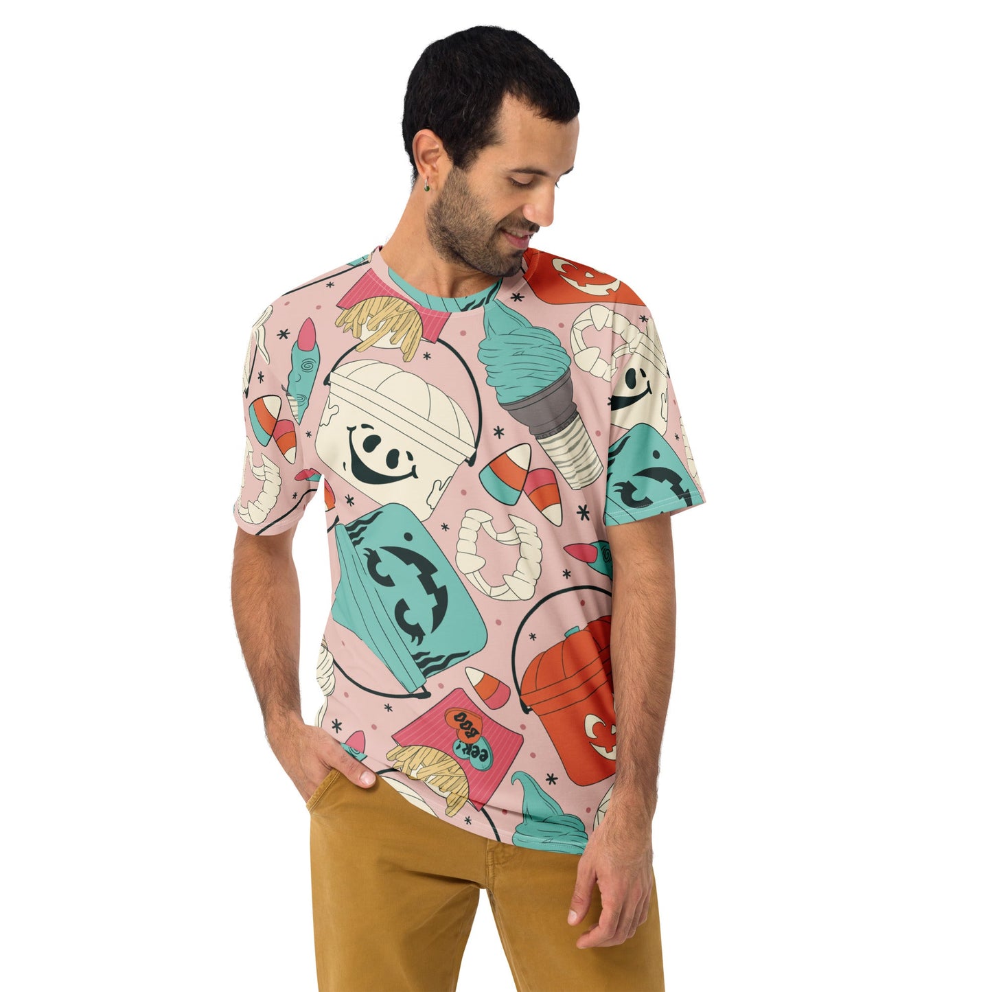 Vintage Halloween Buckets Unisex t-shirt- Pink activeweardisney boundingLittle Lady Shay Boutique
