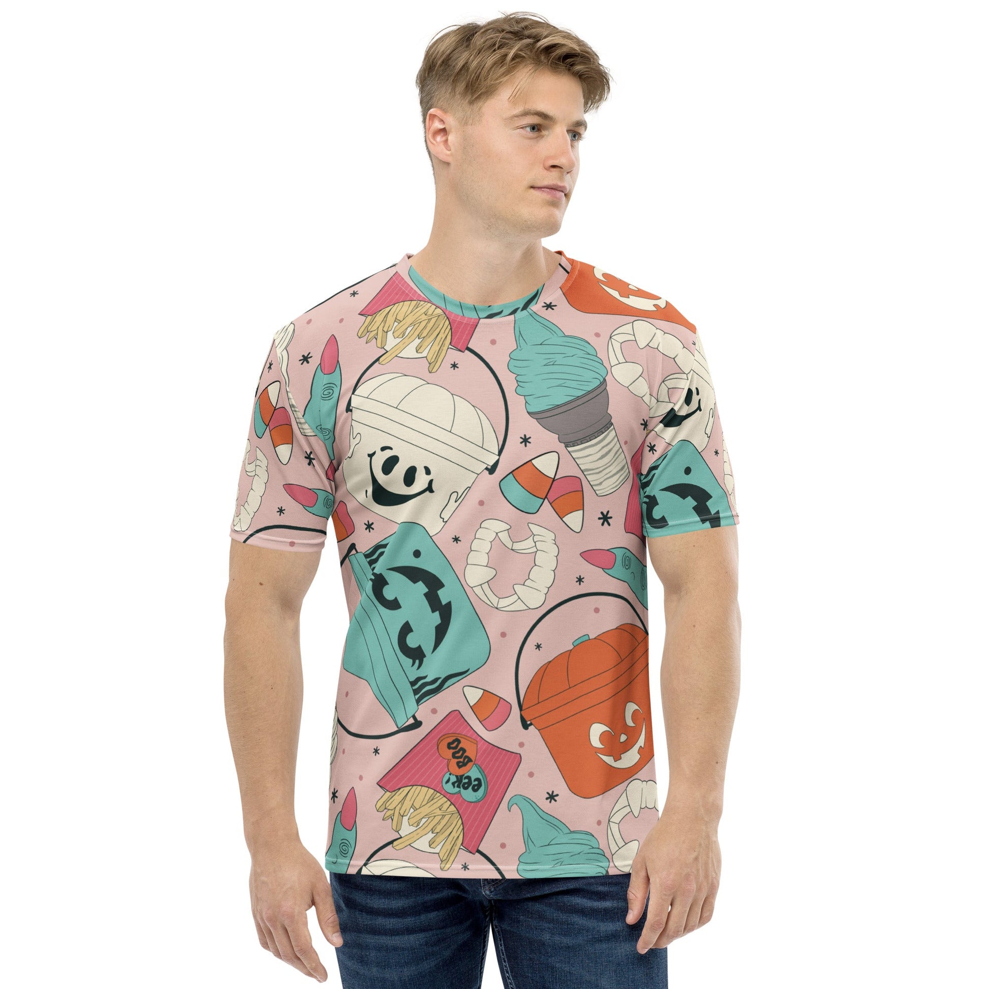 Vintage Halloween Buckets Unisex t-shirt- Pink activeweardisney boundingLittle Lady Shay Boutique