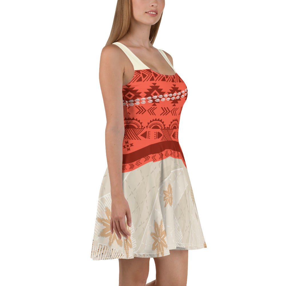 Where the Ocean meets the Sea Skater Dress adult moana dresscostumeWrong Lever Clothing