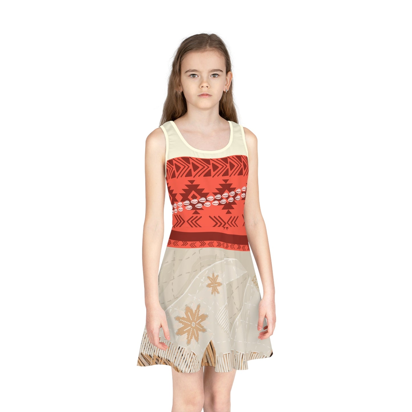 Where the Sky Meets the Sea Girls' Sleeveless Sundress All Over PrintAOPkids dressLittle Lady Shay Boutique