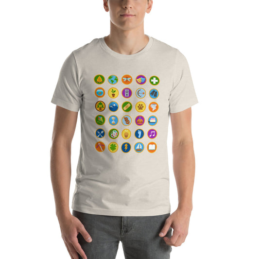Wilderness Badge Unisex t-shirt badge topboy scout topAdult T-ShirtLittle Lady Shay Boutique