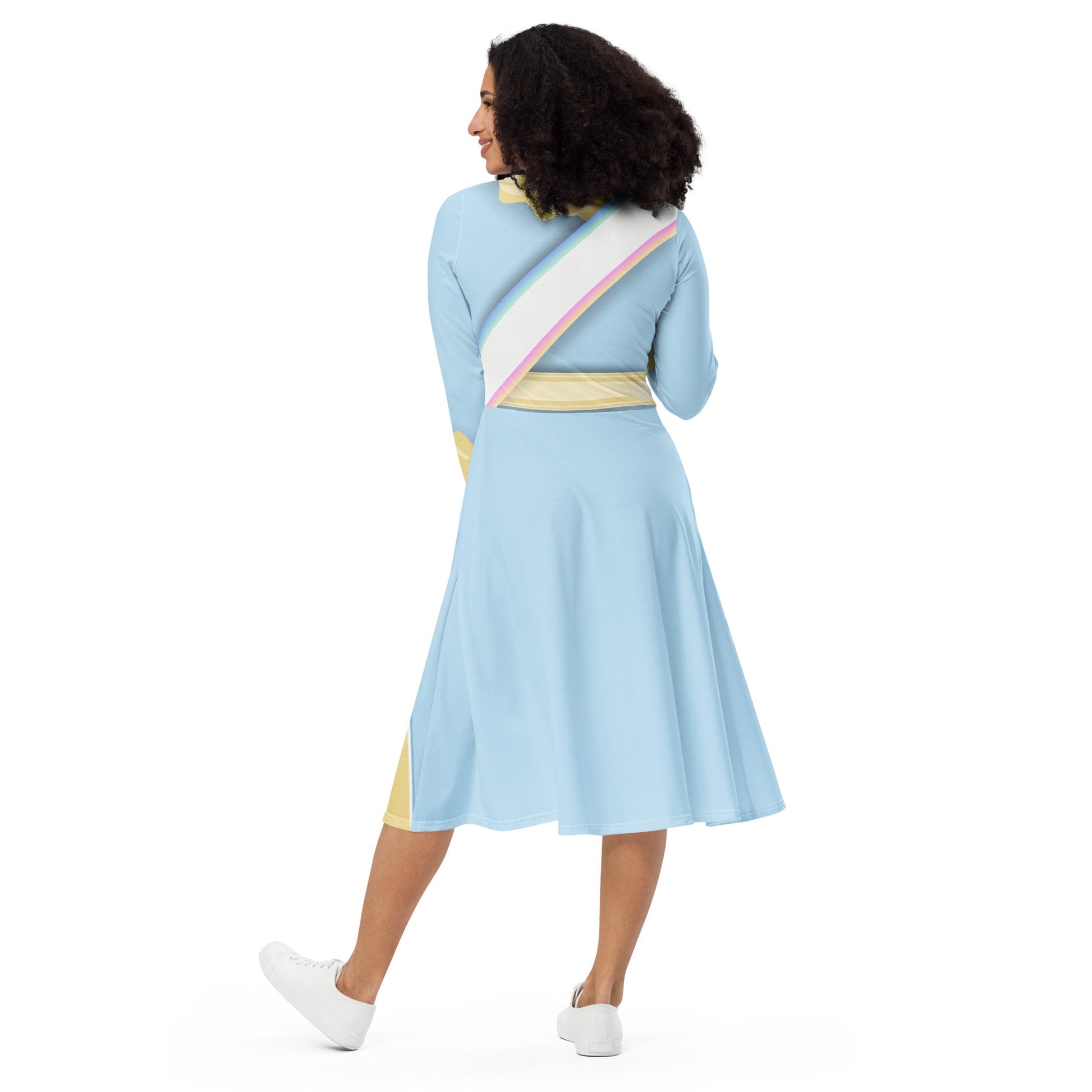 Women's Suffrage long sleeve midi dress- cosplay, bounding, costume active wearboo to youSkater DressLittle Lady Shay Boutique