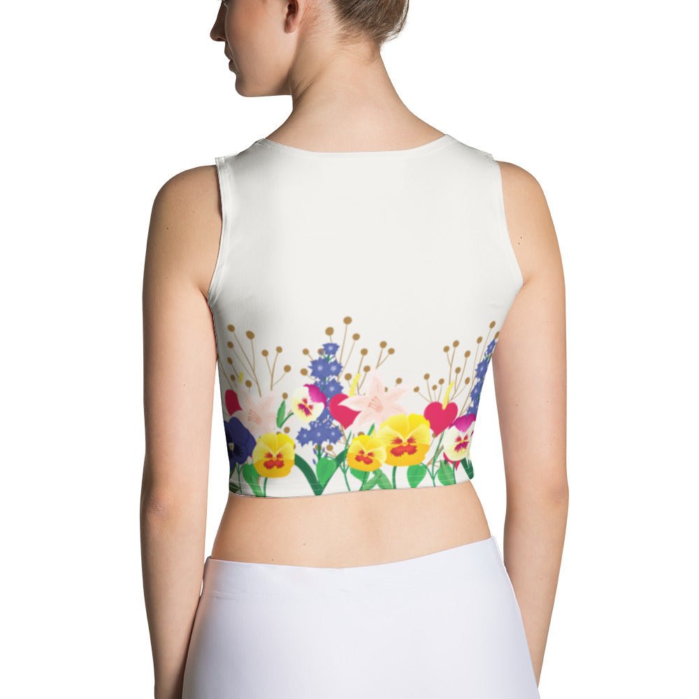 Wonderland Garden Crop Top alice disneyboundingalice in wonderlandAdult T-ShirtLittle Lady Shay Boutique