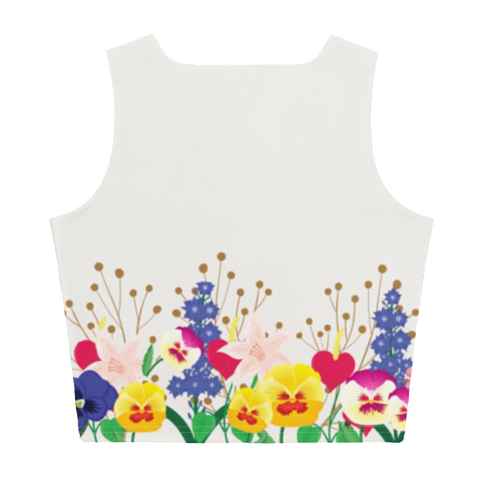 Wonderland Garden Crop Top alice disneyboundingalice in wonderlandAdult T-ShirtLittle Lady Shay Boutique