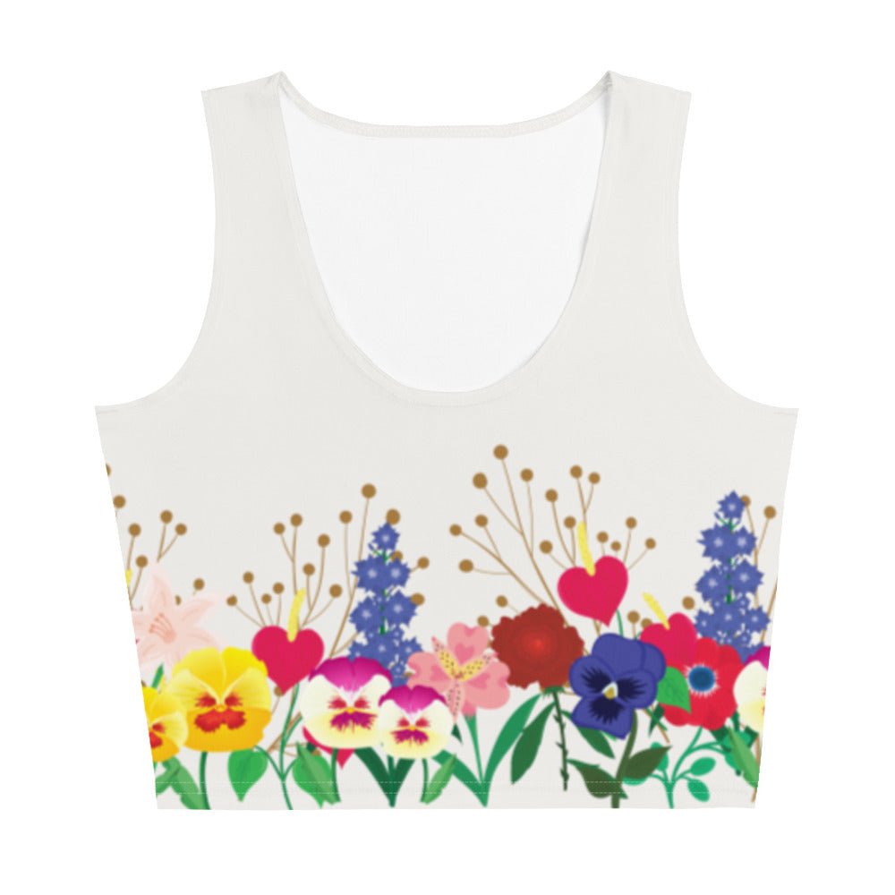 Wonderland Garden Crop Top alice disneyboundingalice in wonderlandAdult T-ShirtLittle Lady Shay Boutique