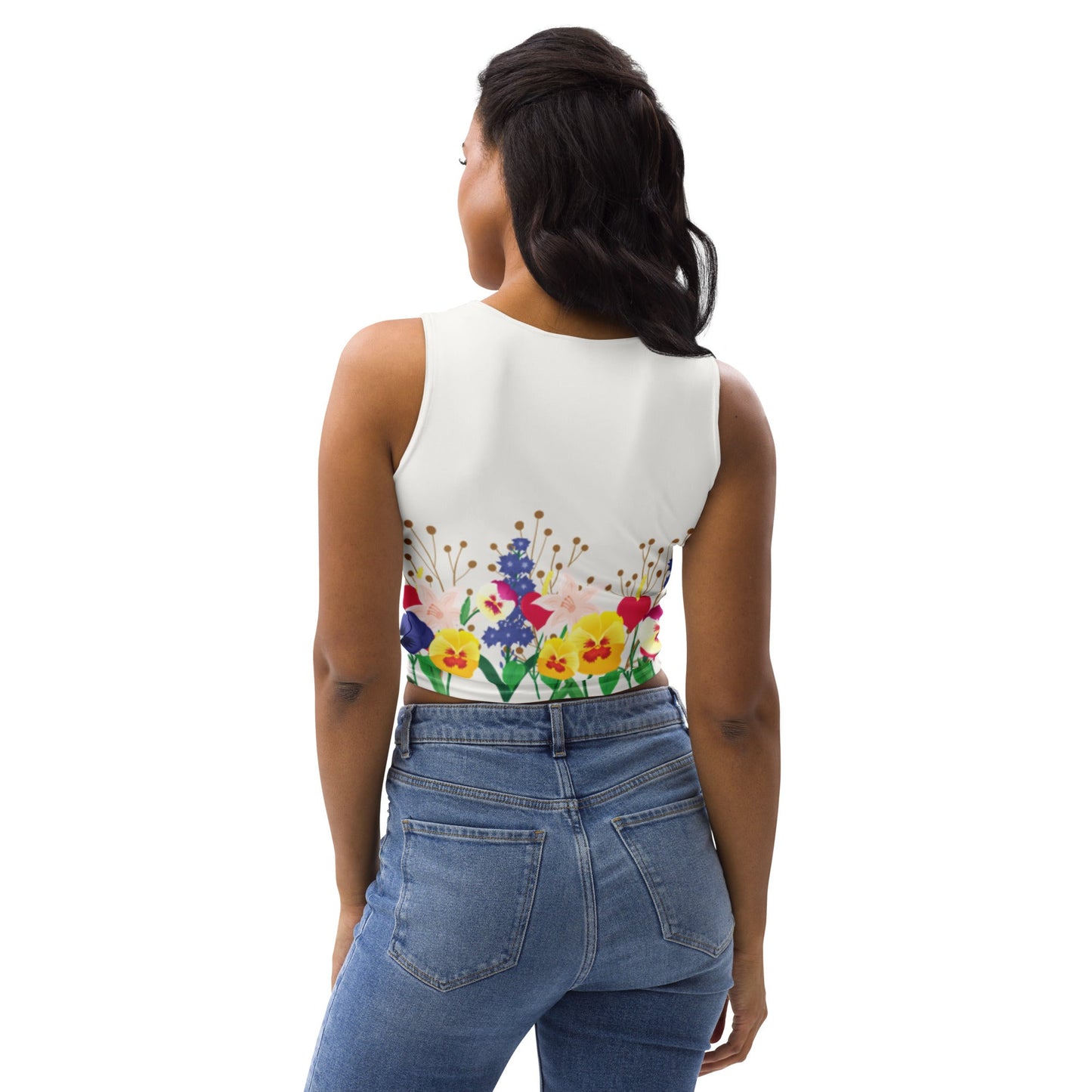Wonderland Garden Crop Top alice disneyboundingalice in wonderlandAdult T-ShirtLittle Lady Shay Boutique