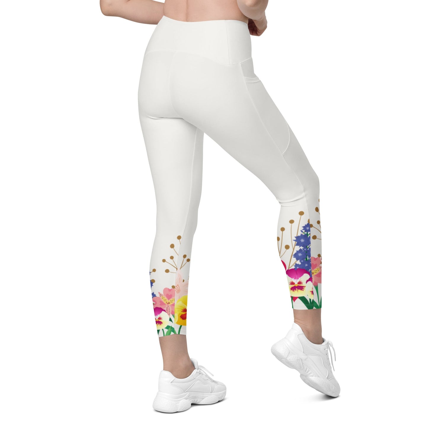 Wonderland Garden Leggings with pockets alice in wonderlanddisney costumeAdult LeggingsLittle Lady Shay Boutique