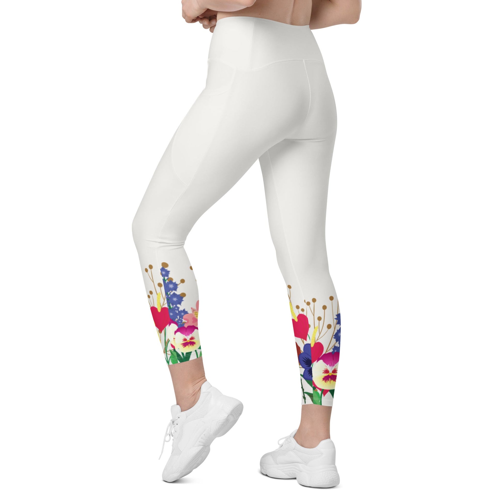 Wonderland Garden Leggings with pockets alice in wonderlanddisney costumeAdult LeggingsLittle Lady Shay Boutique