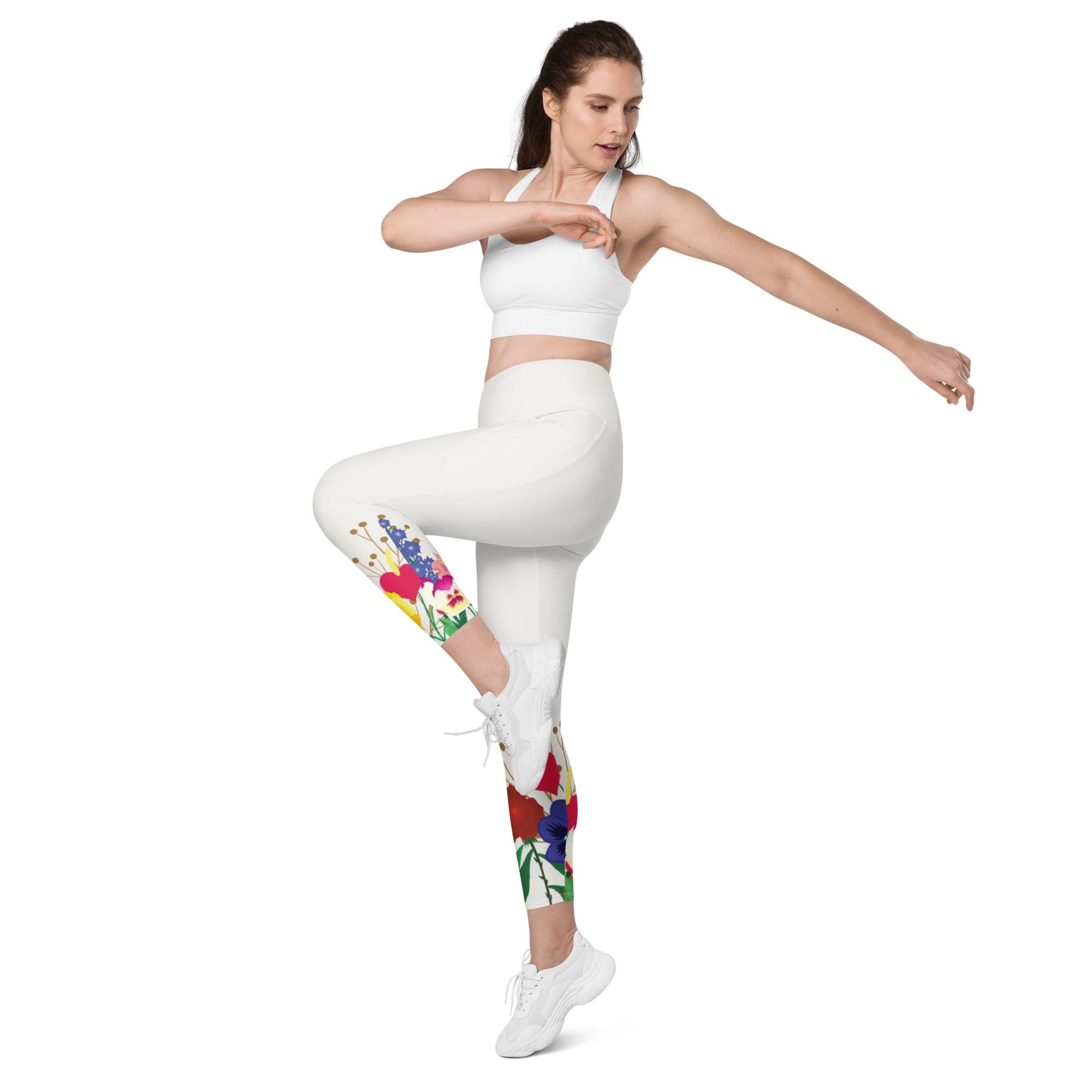 Wonderland Garden Leggings with pockets alice in wonderlanddisney costumeAdult LeggingsLittle Lady Shay Boutique