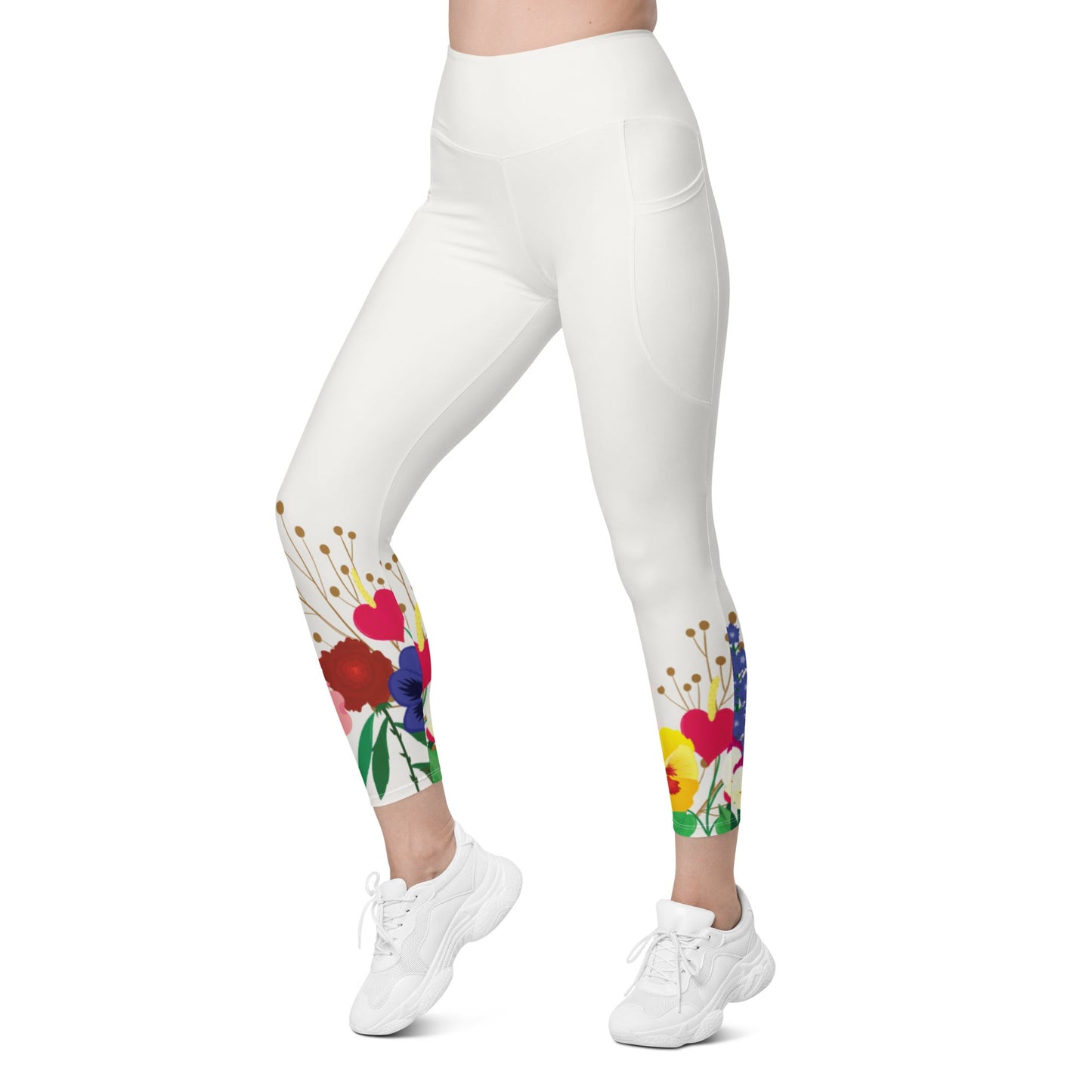 Wonderland Garden Leggings with pockets alice in wonderlanddisney costumeAdult LeggingsLittle Lady Shay Boutique