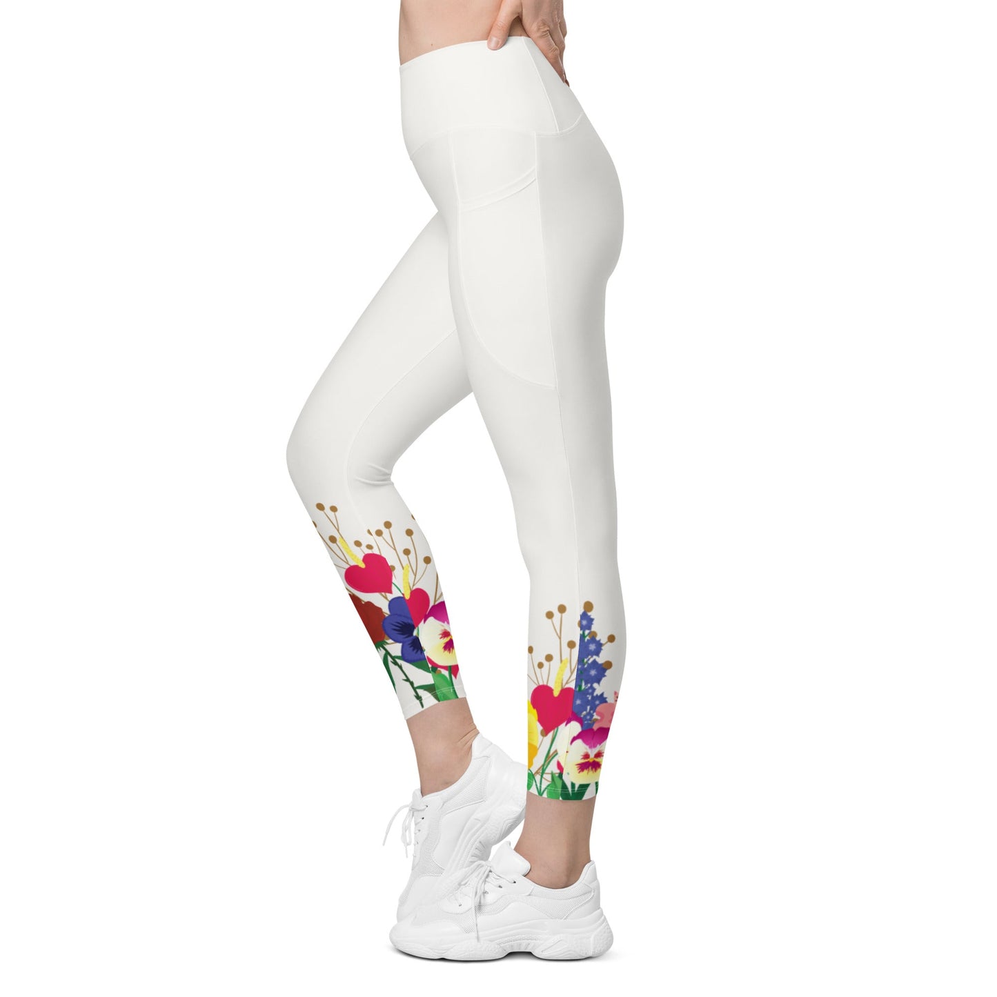 Wonderland Garden Leggings with pockets alice in wonderlanddisney costumeAdult LeggingsLittle Lady Shay Boutique