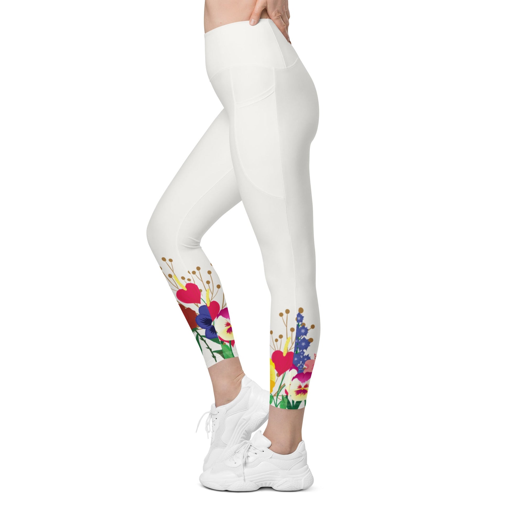 Wonderland Garden Leggings with pockets alice in wonderlanddisney costumeAdult LeggingsLittle Lady Shay Boutique