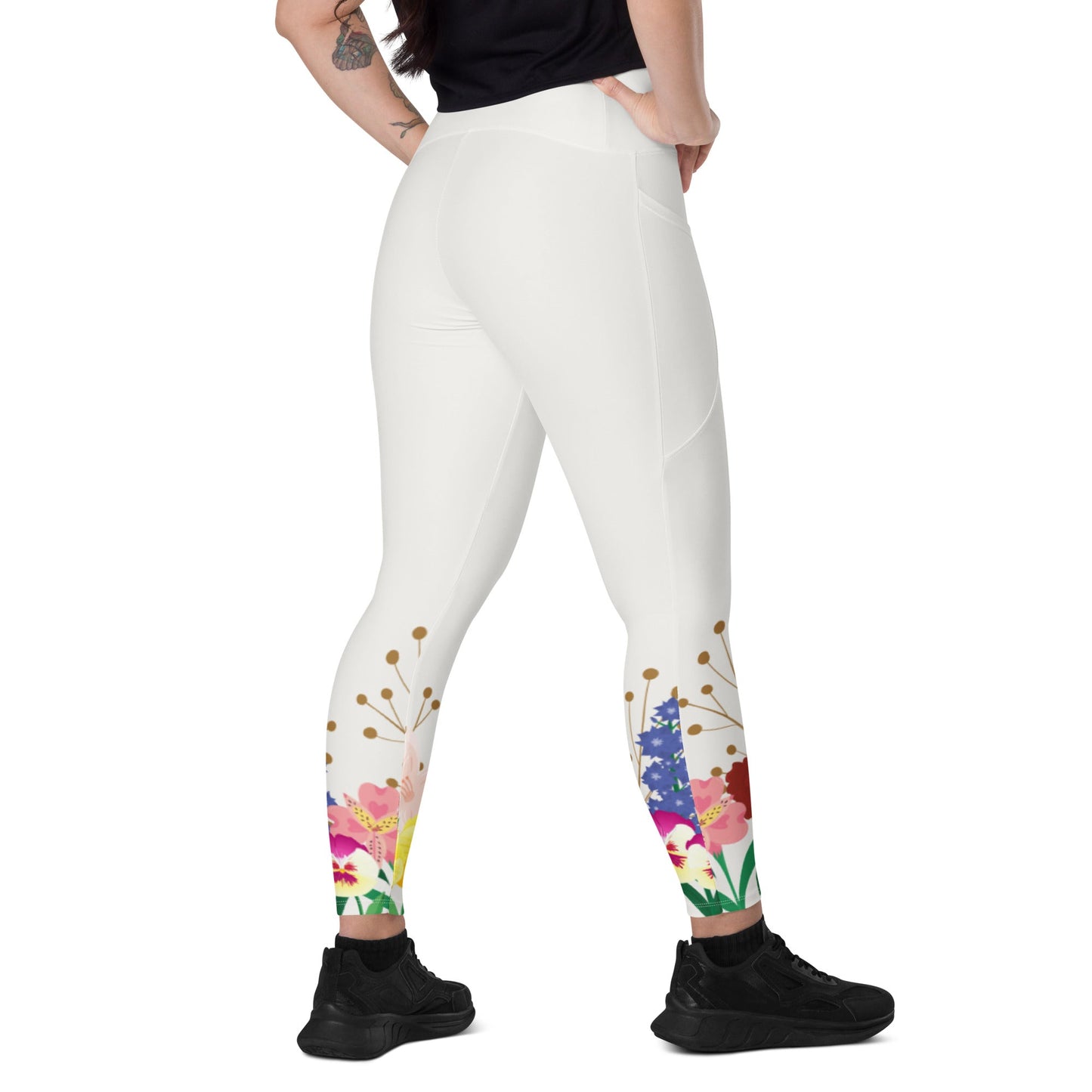 Wonderland Garden Leggings with pockets alice in wonderlanddisney costumeAdult LeggingsLittle Lady Shay Boutique