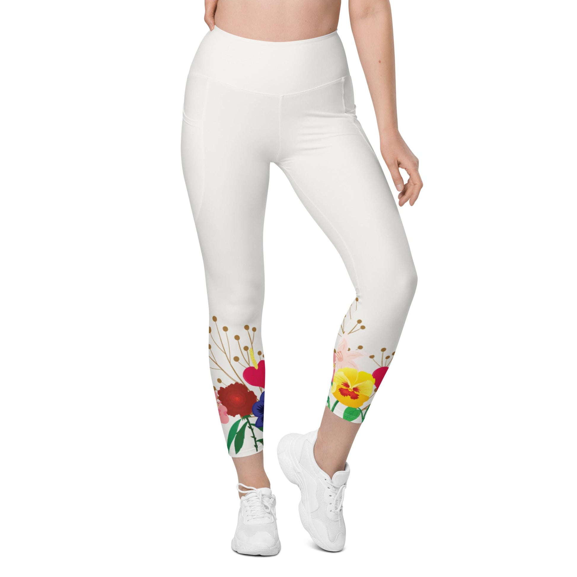 Wonderland Garden Leggings with pockets alice in wonderlanddisney costumeAdult LeggingsLittle Lady Shay Boutique