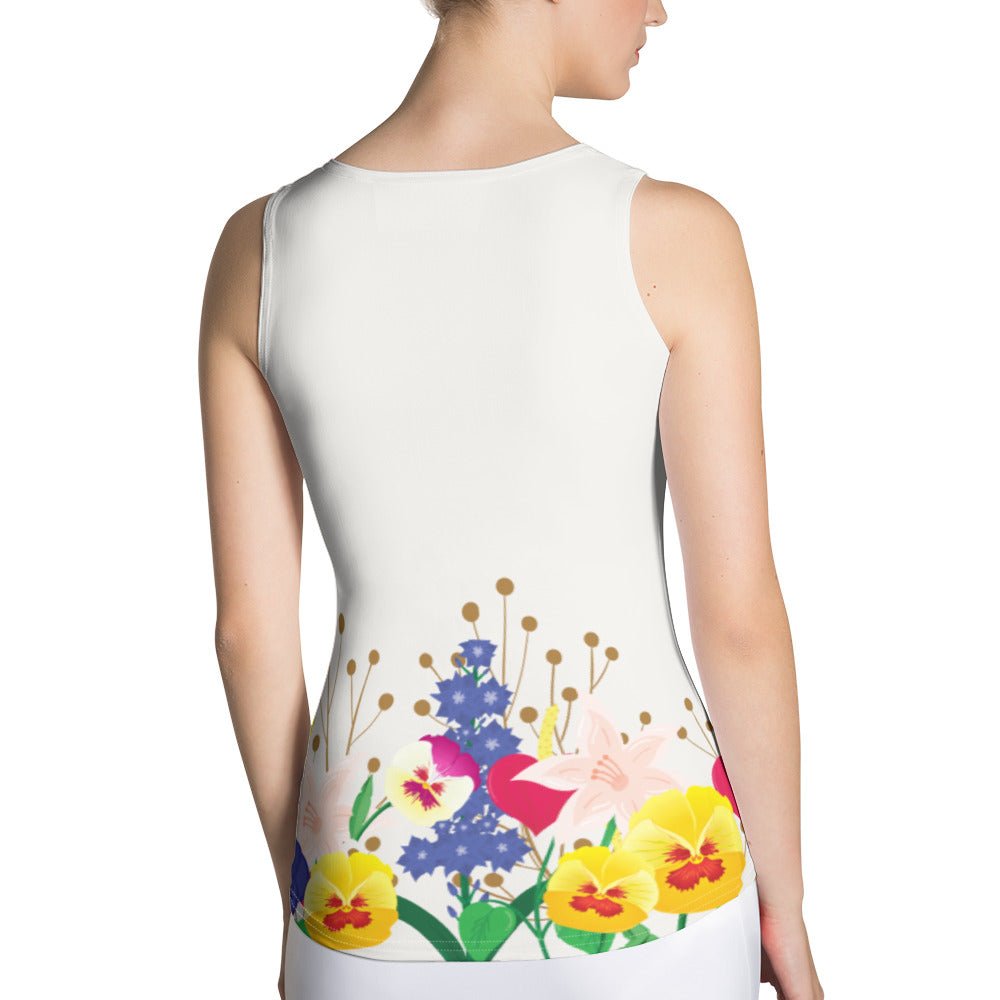 Wonderland Garden Tank Top alice disneyboundingalice in wonderlandAdult T-ShirtLittle Lady Shay Boutique