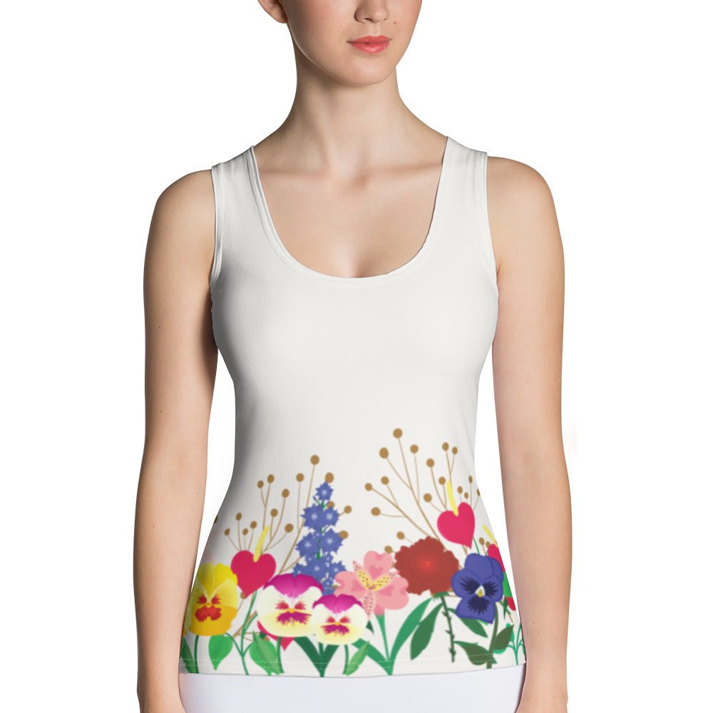 Wonderland Garden Tank Top alice disneyboundingalice in wonderlandAdult T-ShirtLittle Lady Shay Boutique