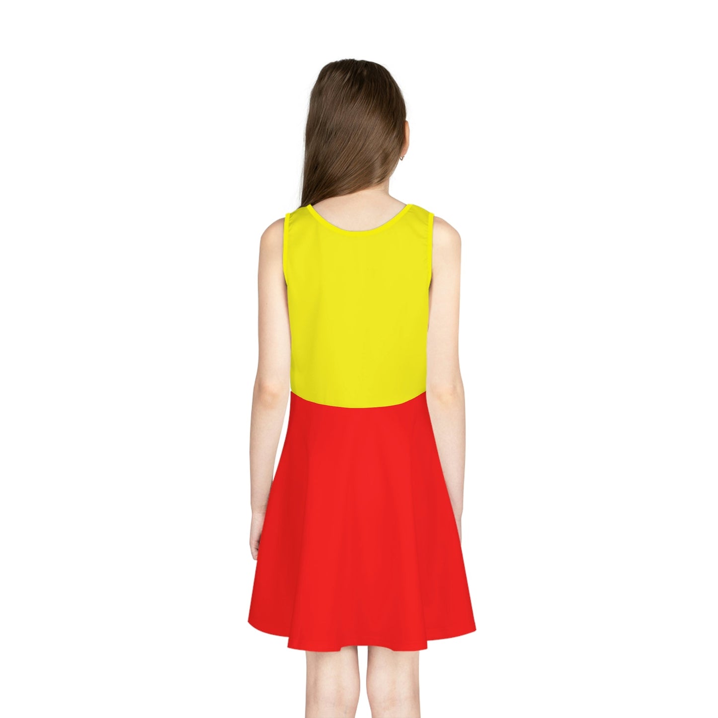 Wonderland Twins Inspired Girls' Sleeveless Sundress (AOP) All Over PrintAOPkids dressLittle Lady Shay Boutique