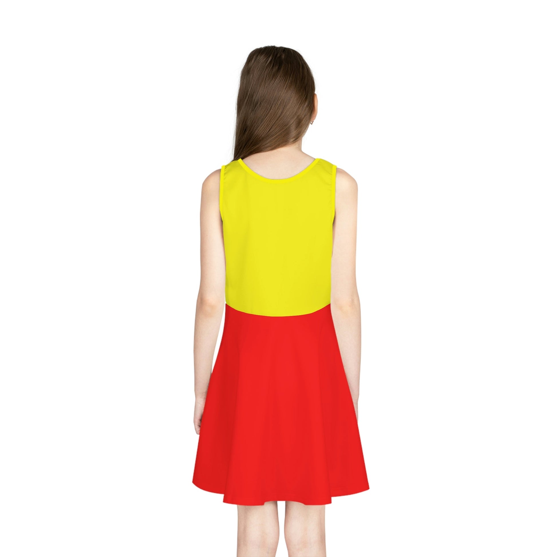 Wonderland Twins Inspired Girls' Sleeveless Sundress (AOP) All Over PrintAOPkids dressLittle Lady Shay Boutique