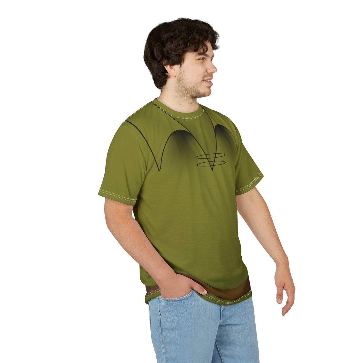 Robin Hood Inspired Shirt | Green Running Costume | Fairytale Race Shirt | Woodland Character Outfit | Theme Park Running Top