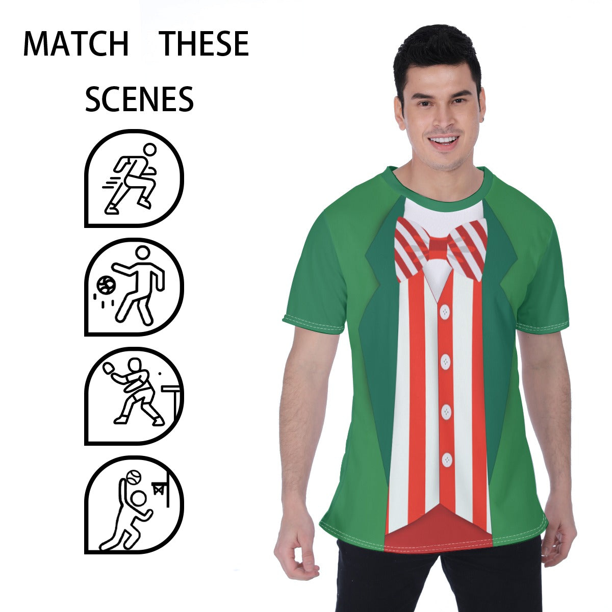 Men’s Festive Holiday Character-Inspired Unisex Tee