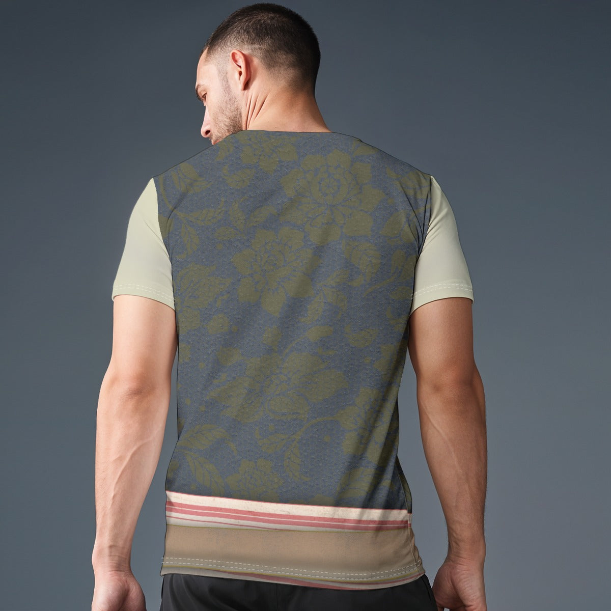 All-Over Print Men's O-Neck Sports T-Shirt