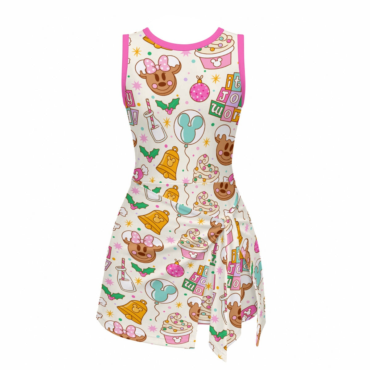 Kids Christmas Snack Bodysuit Dress | Holiday Food Dress | Girls Festive Treat Dress | Matching Chri
