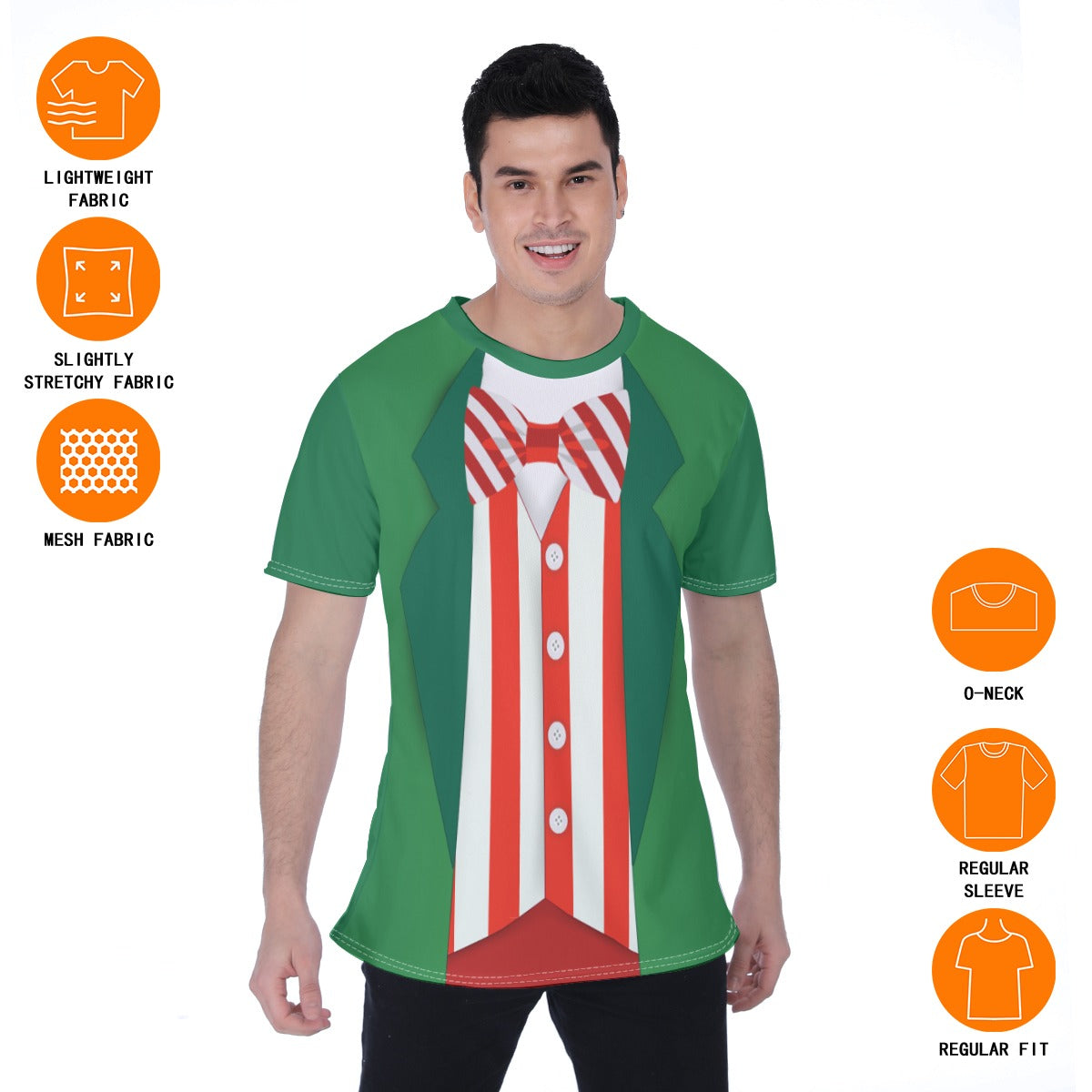 Men’s Festive Holiday Character-Inspired Unisex Tee