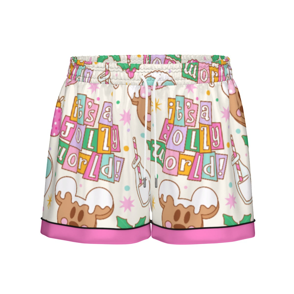 Holiday Park Treats Faux Silk Pajama Set