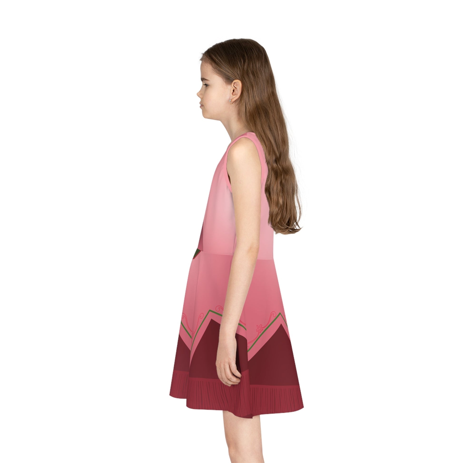 2024 Holiday Mouse Girls' Sleeveless Sundress All Over PrintAOPAll Over PrintsWrong Lever Clothing