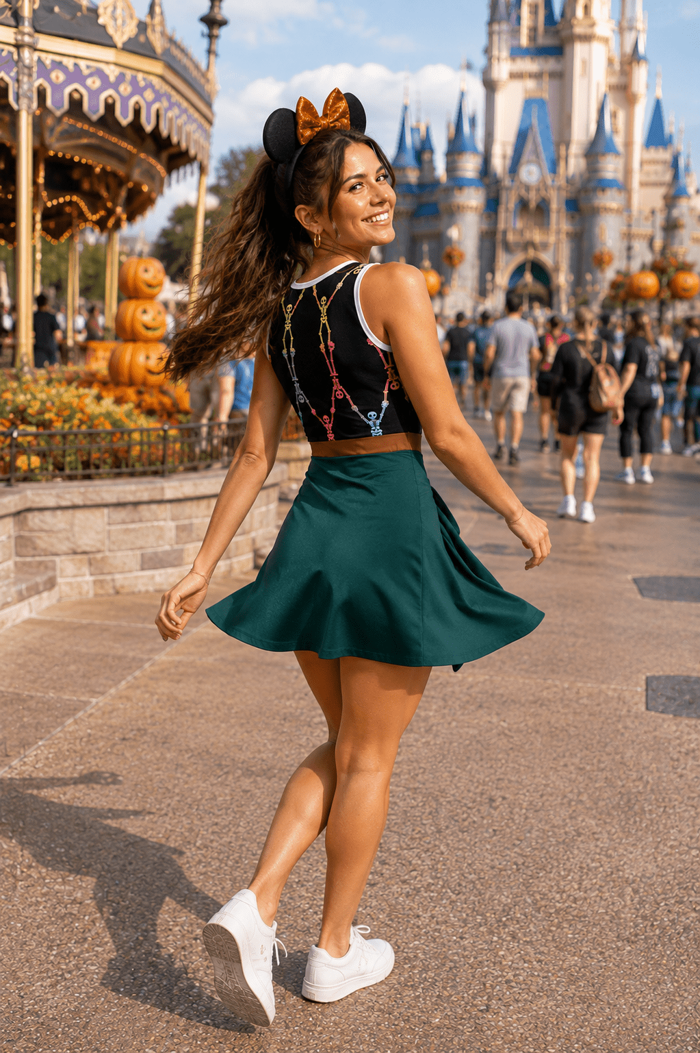 2026 Halloween Party Cast Member Inspired Sleeveless Bodysuit Dress cast membercast member costumeWrong Lever Clothing